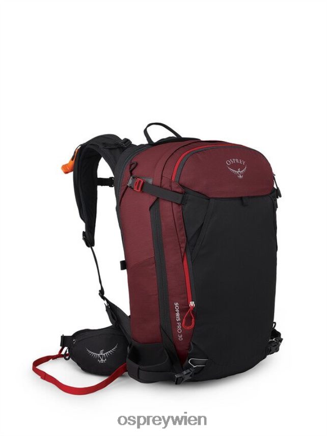 Frauen Sopris Pro 30 Backcountry-Skifahren/Snowboarden Osprey roter Berg Rucksack J4028N461