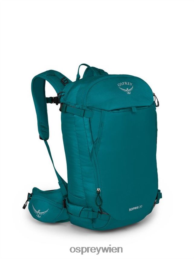 Frauen sopris 30 Skifahren & Snowboarden | leichtes Touren Osprey Grünspan grün Rucksack J4028N457