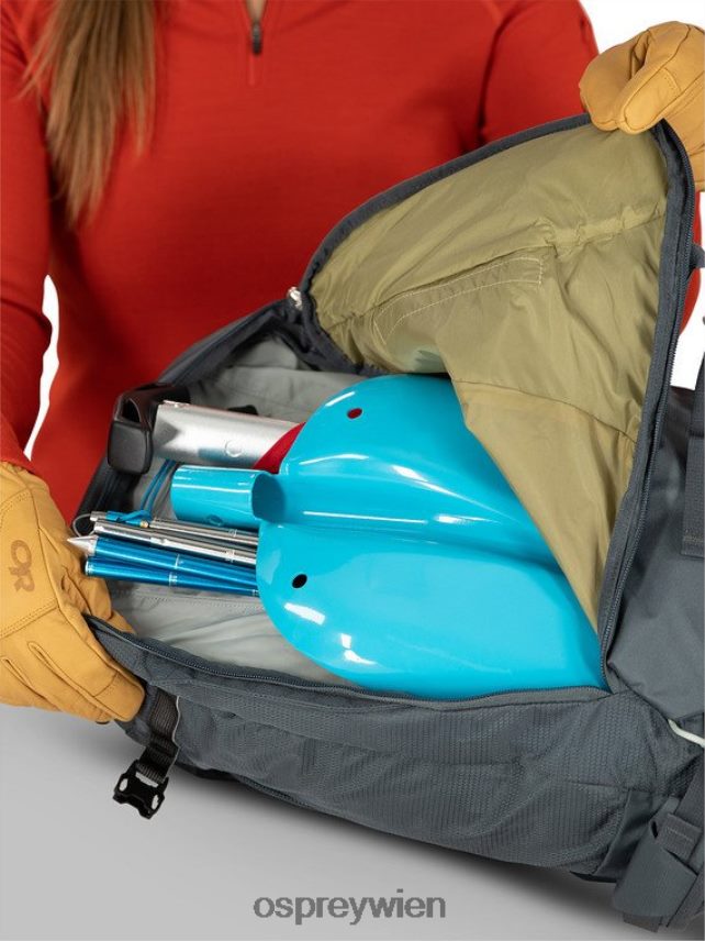 Frauen sopris 30 Skifahren & Snowboarden | leichtes Touren Osprey Wolframgrau Rucksack J4028N456