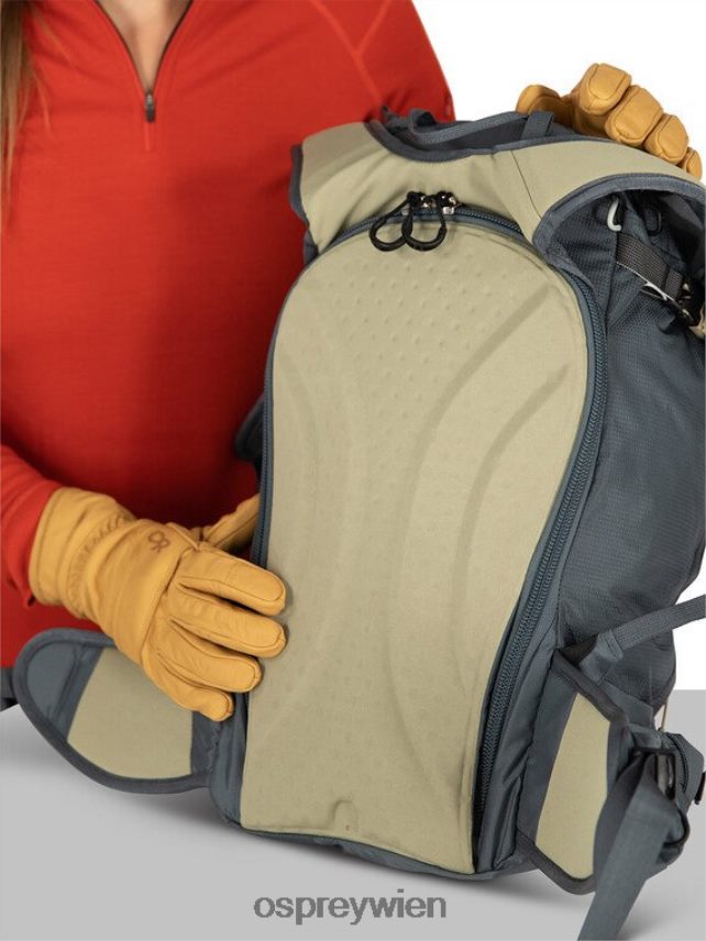 Frauen sopris 30 Skifahren & Snowboarden | leichtes Touren Osprey Wolframgrau Rucksack J4028N456