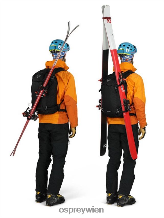 Männer Sölden 22 Skitouren & Snowboarden | leichtes Touren Osprey Schwarz Rucksack J4028N447