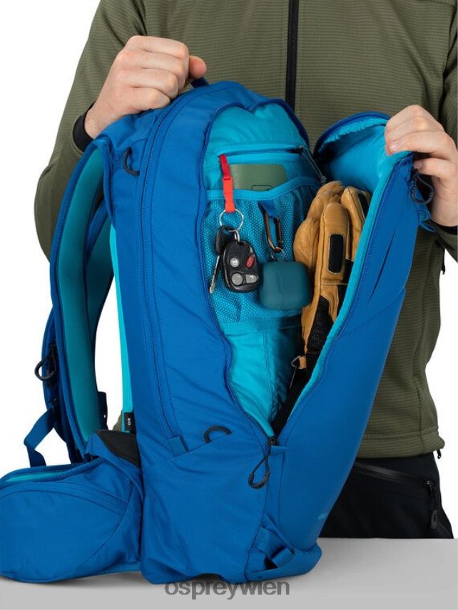 unisex Kamber 20 Backcountry-Skifahren/Snowboarden Osprey Alpenblau Rucksack J4028N468