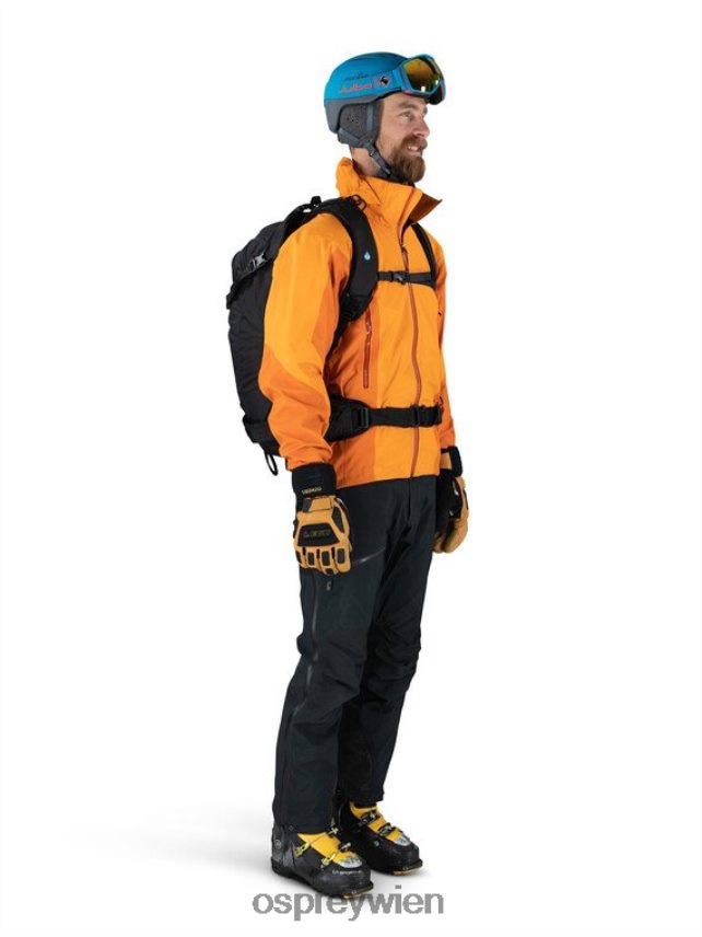unisex Kamber 30 Backcountry-Skifahren/Snowboarden Osprey Schwarz Rucksack J4028N469