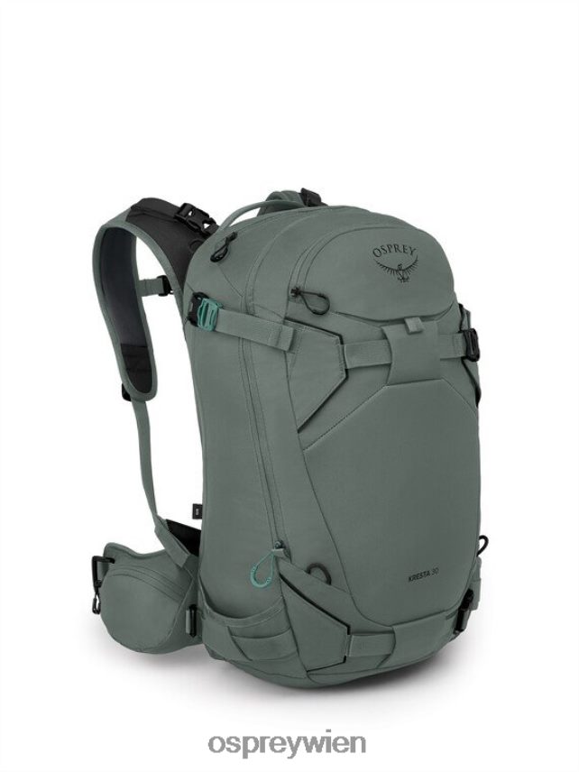 unisex Kresta 30 Backcountry-Skifahren/Snowboarden Osprey Kiefernblattgrün Rucksack J4028N465