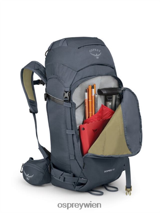 unisex Sopris 40 Backcountry Skifahren/Snowboarden | leichtes Touren Osprey Wolframgrau Rucksack J4028N458