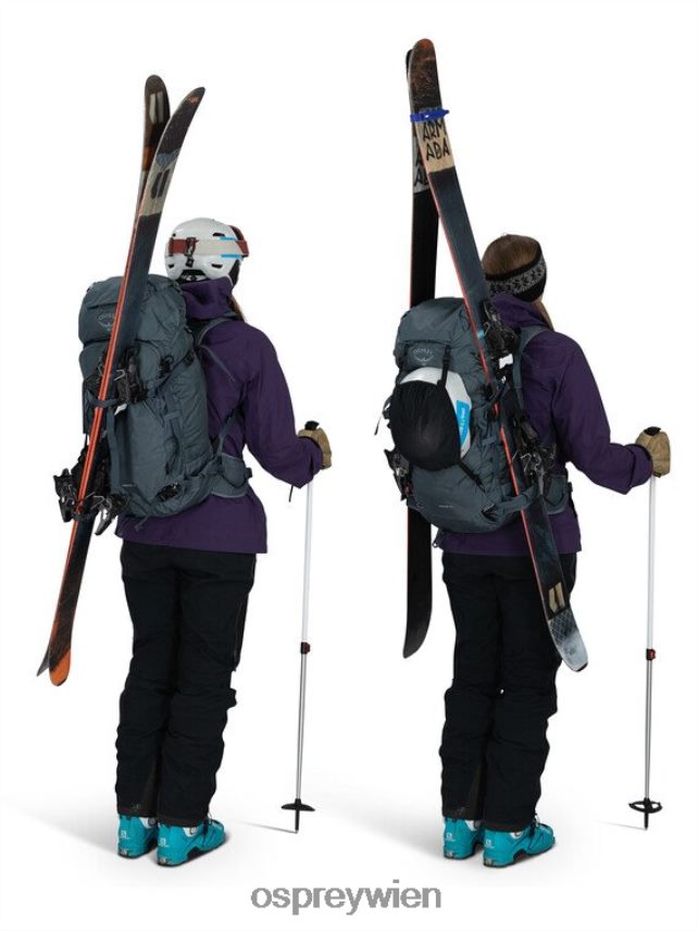 unisex Sopris 40 Backcountry Skifahren/Snowboarden | leichtes Touren Osprey Wolframgrau Rucksack J4028N458
