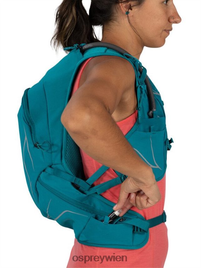Frauen Dyna 15 Trailrunning Osprey Grünspan grün Rucksack J4028N187