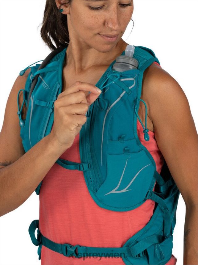 Frauen Dyna 15 Trailrunning Osprey Grünspan grün Rucksack J4028N187