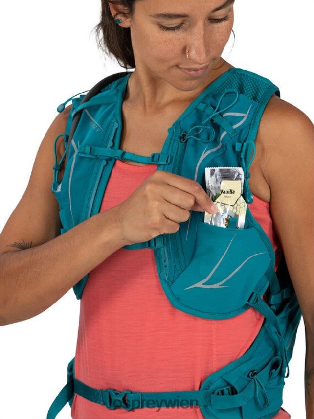 Frauen Dyna 15 Trailrunning Osprey Grünspan grün Rucksack J4028N187
