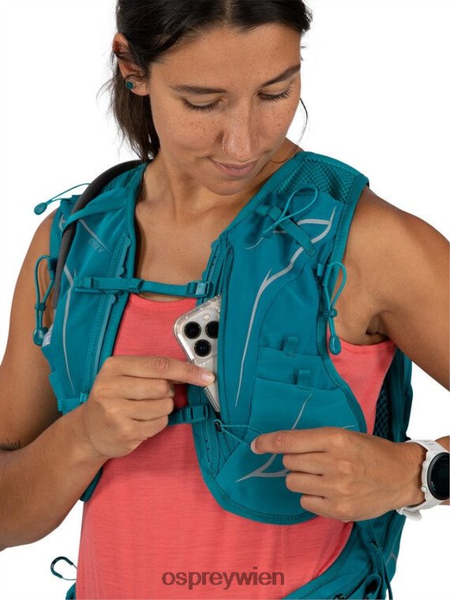 Frauen Dyna 15 Trailrunning Osprey Grünspan grün Rucksack J4028N187