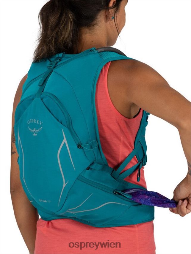 Frauen Dyna 15 Trailrunning Osprey schiefergrau Rucksack J4028N188