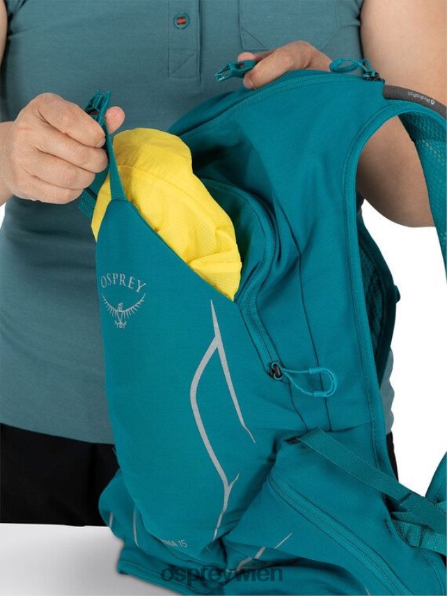 Frauen Dyna 15 Trailrunning Osprey schiefergrau Rucksack J4028N188