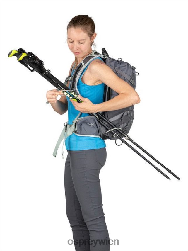 Frauen Sirrus 24-tägiges Wandern Osprey gedämpftes Weltraumblau Rucksack J4028N286
