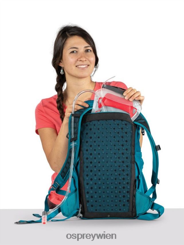 Frauen Skimmer 16 Wandern | Flüssigkeitszufuhr Osprey Saphirblau Rucksack J4028N415