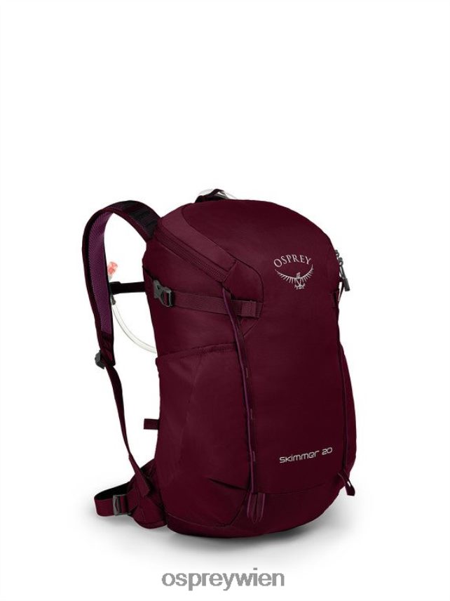 Frauen Skimmer 20 Wandern | Flüssigkeitszufuhr Osprey Pflaumenrot Rucksack J4028N416