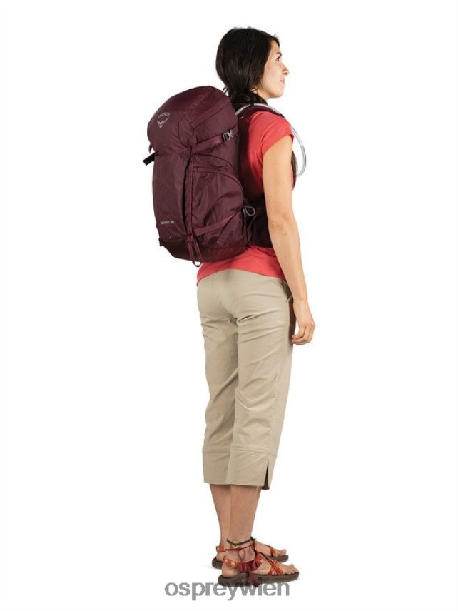 Frauen Skimmer 28 Wandern | Flüssigkeitszufuhr Osprey Pflaumenrot Rucksack J4028N417