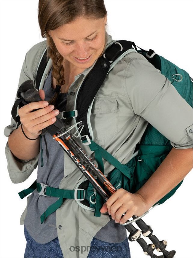 Frauen Sturm 20 Tage Wandern Osprey Aluminiumgrau Rucksack J4028N335