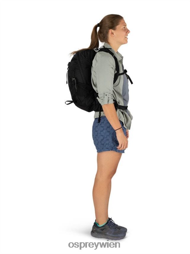 Frauen Sturm 20 Tage Wandern Osprey Stealth-Schwarz Rucksack J4028N333
