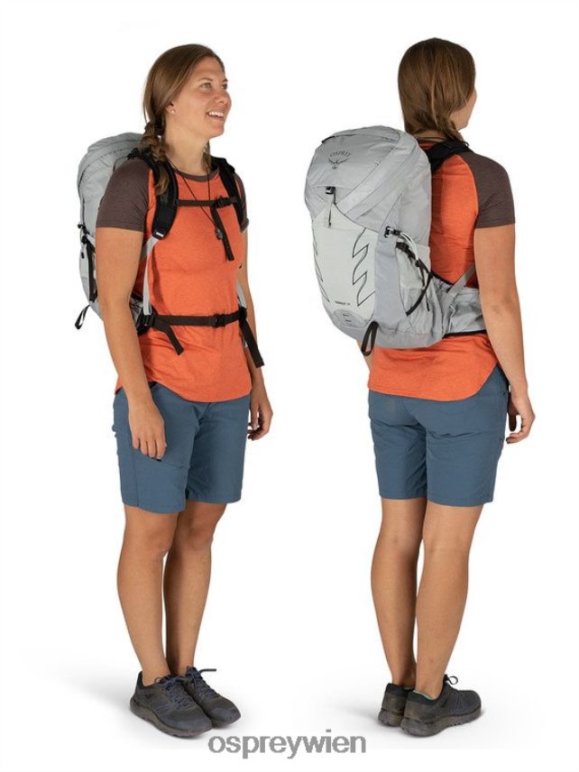 Frauen Sturm 24 Wandern | Multisport Osprey Aluminiumgrau Rucksack J4028N342