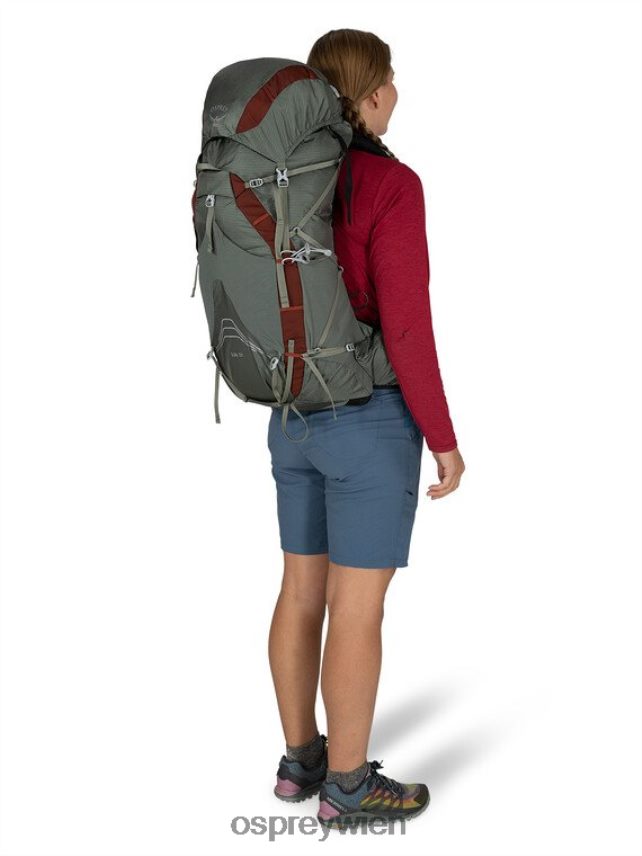 Frauen eja 38 ultraleichter Rucksack | Tageswandern Osprey tiefes Blaugrün Rucksack J4028N250