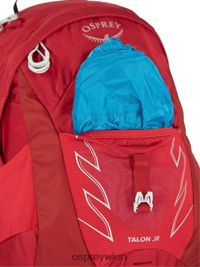 Kinder Talon Jr Wandern | Multisport Osprey kosmisches Rot Rucksack J4028N353