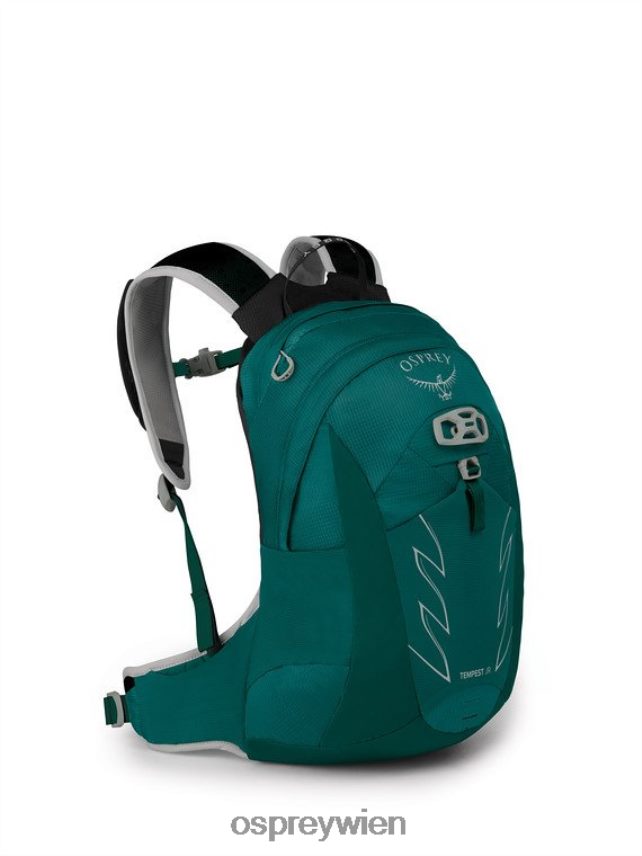 Kinder Tempest Jr Wandern | Multisport Osprey Jaspisgrün Rucksack J4028N352