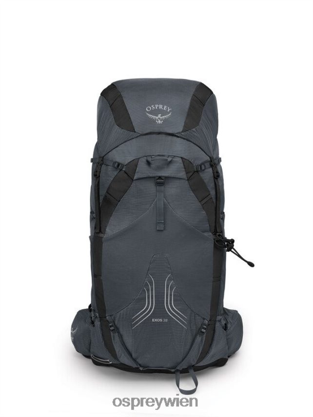 Männer Exos 38 Ultraleichter Rucksack | Tageswandern Osprey Wolframgrau Rucksack J4028N248