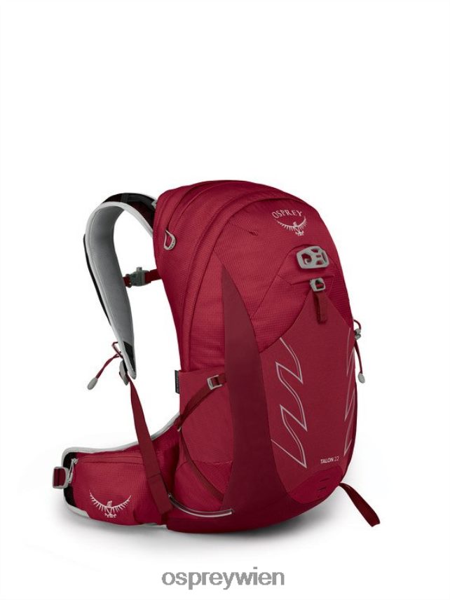 Männer Talon 22 Tage Wandern Osprey kosmisches Rot Rucksack J4028N302