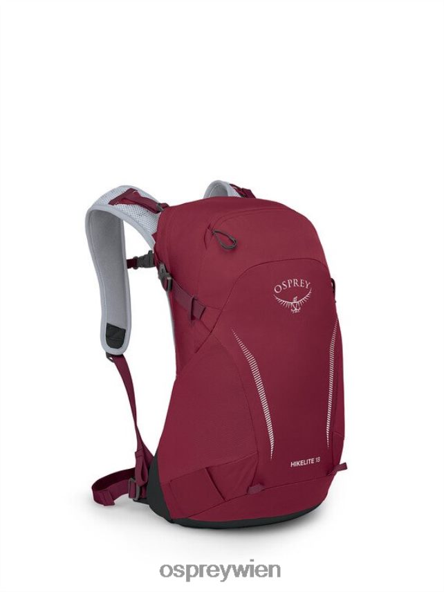 unisex Hikelite 18 Wandern Osprey Sangria rot Rucksack J4028N198