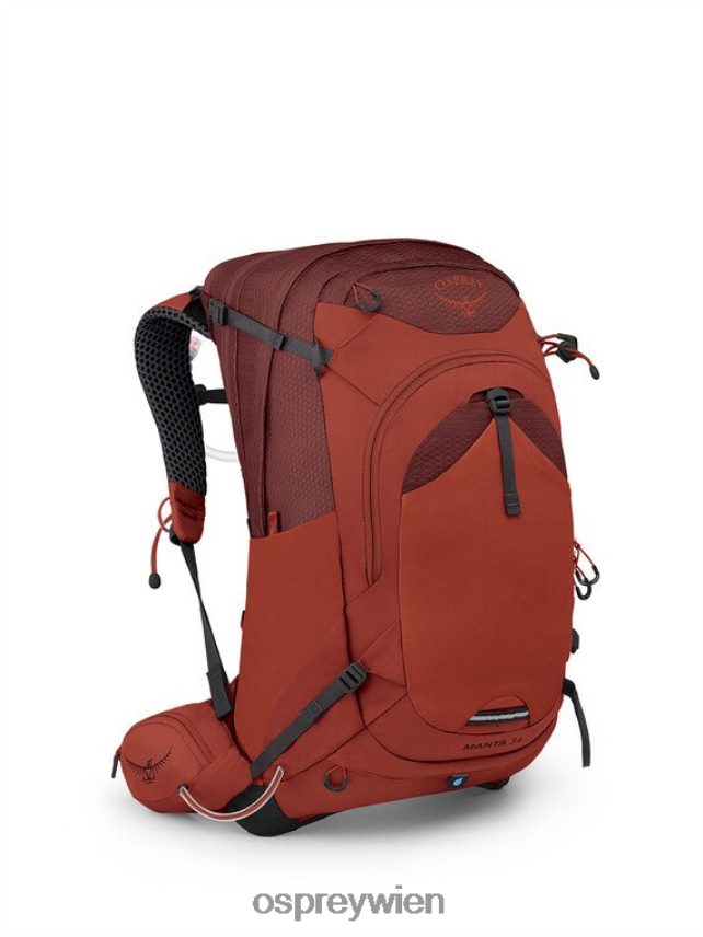 unisex Manta 34 Wandern Osprey Eichenblattorange Rucksack J4028N216