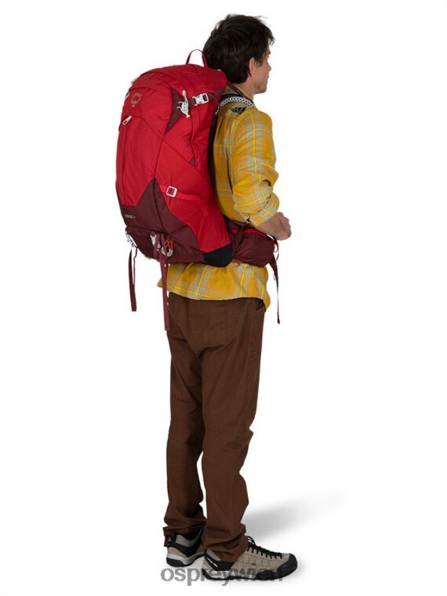 unisex Stratos 34 Tage Wandern Osprey Tunnelblick grau Rucksack J4028N281