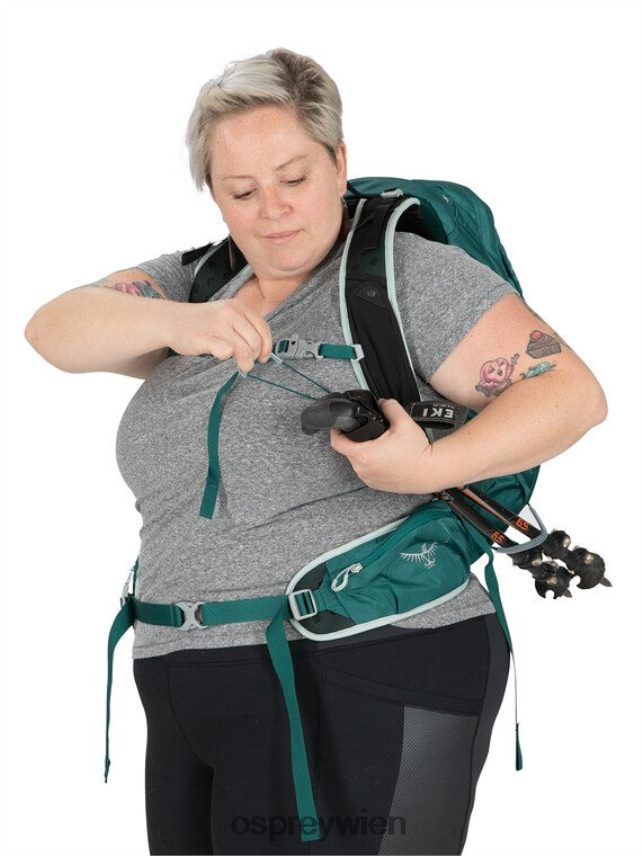 unisex Tempest 20 Extended Fit Wandern Osprey Jaspisgrün Rucksack J4028N339