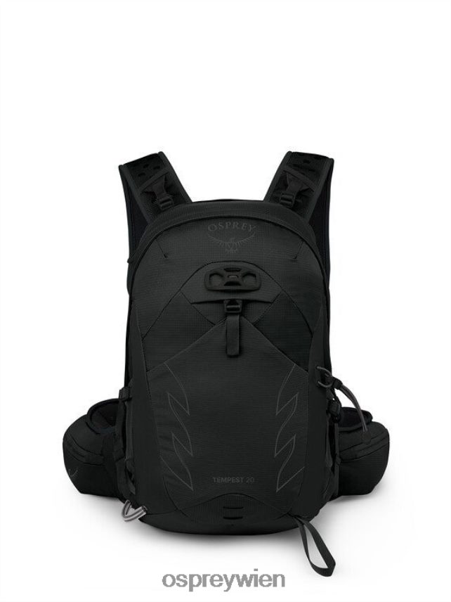 unisex Tempest 20 Extended Fit Wandern Osprey Stealth-Schwarz Rucksack J4028N338