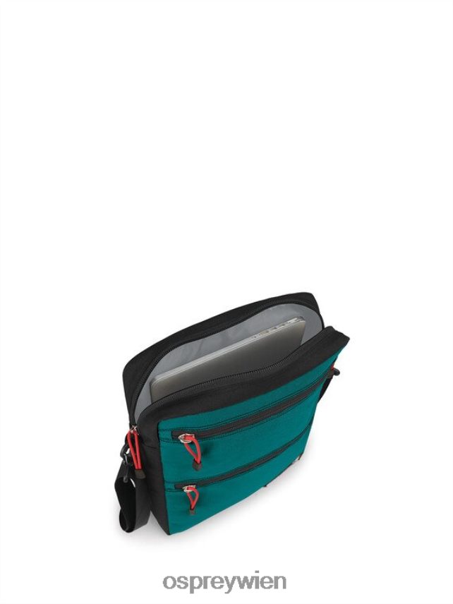 unisex Heritage Musette 13 Lifestyle Osprey dunkles Kieferngrün Tasche J4028N635