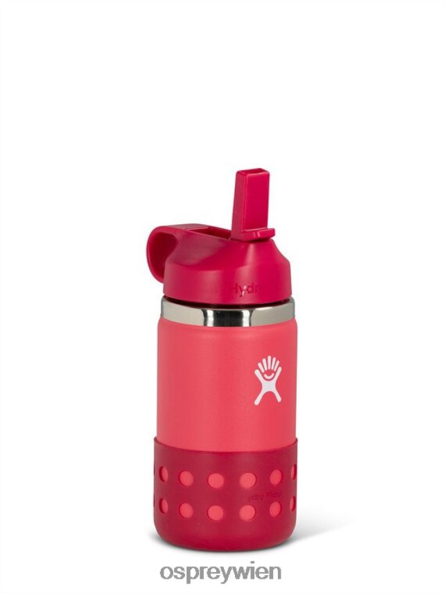 Kinder Hydroflasche | Flasche - 12 oz Markenware Osprey Pfingstrose rot Zubehörteil J4028N494