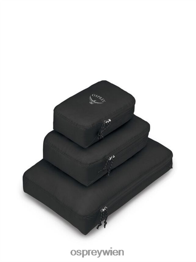 unisex Ultraleichtes Packwürfel-Set, Reisezubehör Osprey Schwarz Zubehörteil J4028N664